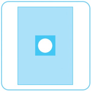 شان پرفوره چسبدار