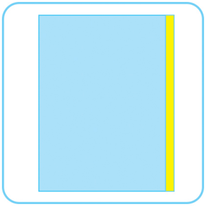 شان چسبدار (از طول)